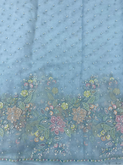 Silk Organza Embroidery Beads (Color Available) 54"Inch