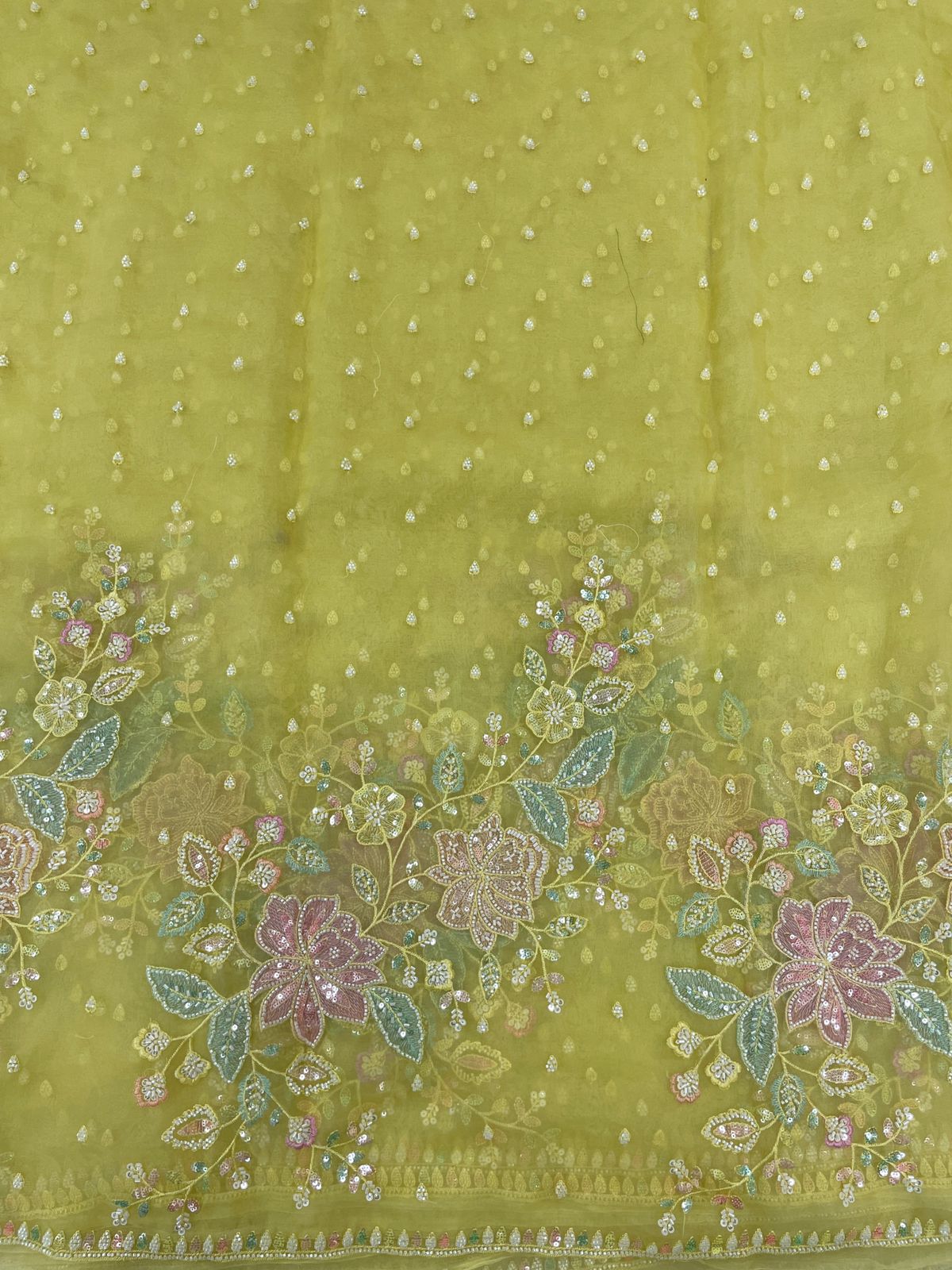 Silk Organza Embroidery Beads (Color Available) 54"Inch