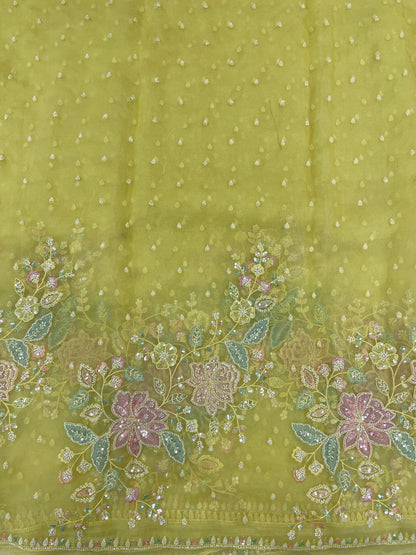 Silk Organza Embroidery Beads (Color Available) 54"Inch