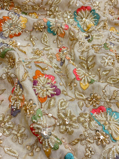 Tissue Multithread Beads Embroidery