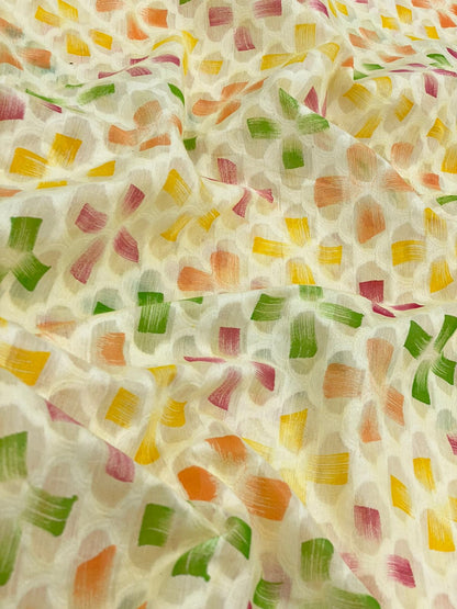 Chanderi Brocade Hand Brush Paint