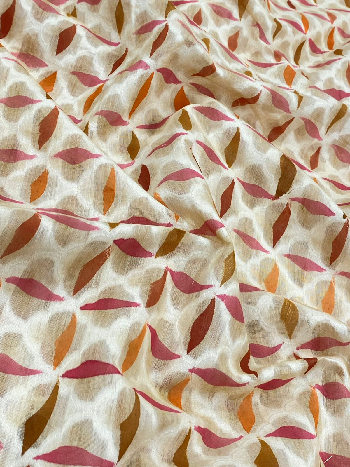 Chanderi Brocade Hand Brush Paint