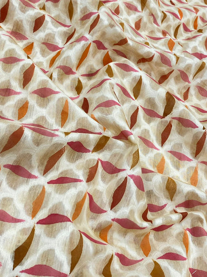 Chanderi Brocade Hand Brush Paint