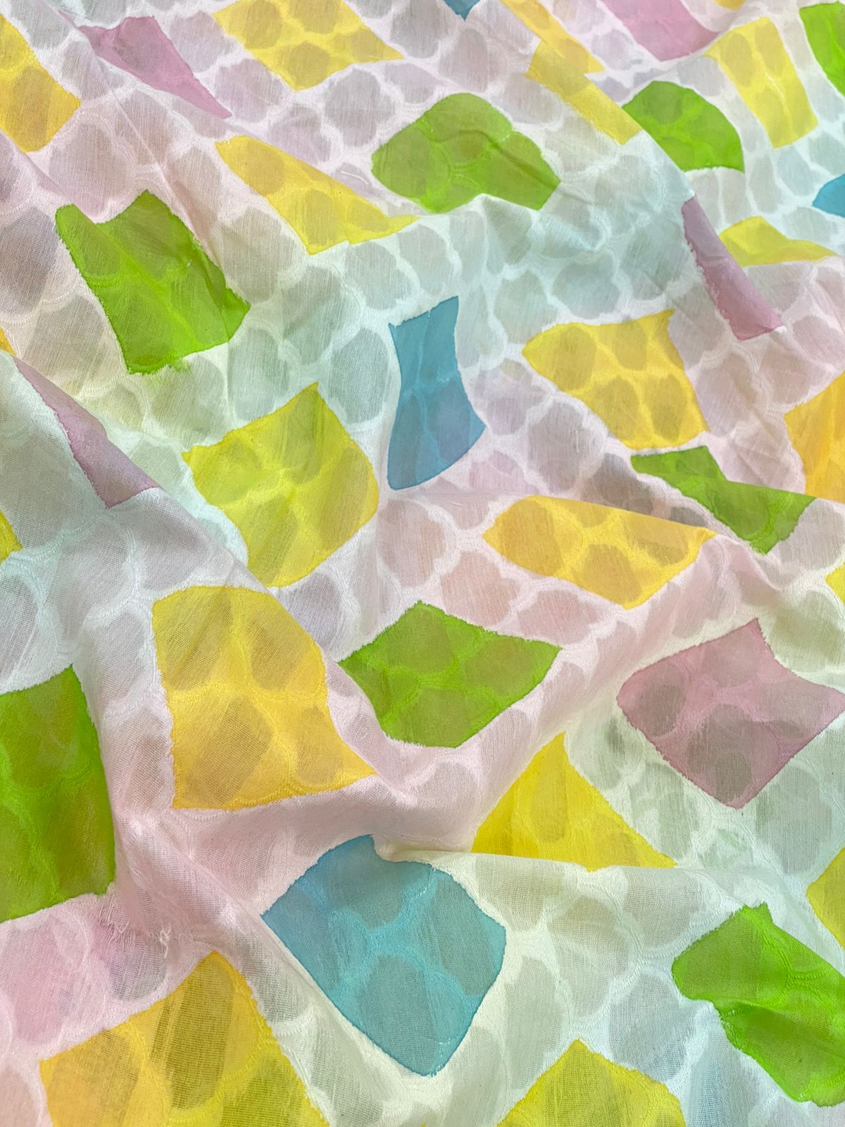 Chanderi Brocade Hand Brush Paint