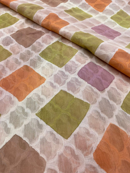 Chanderi Brocade Hand Brush Paint