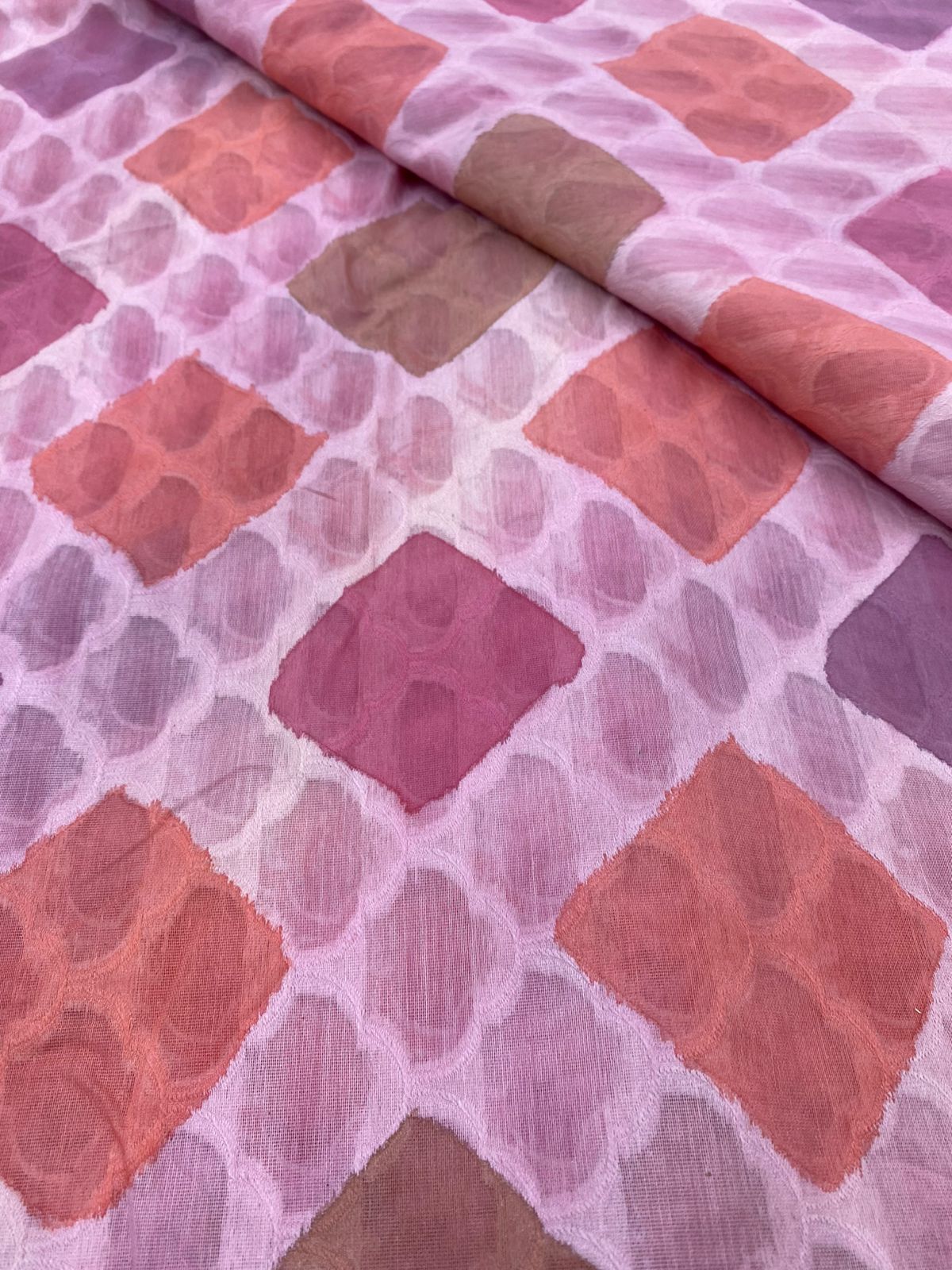 Chanderi Brocade Hand Brush Paint