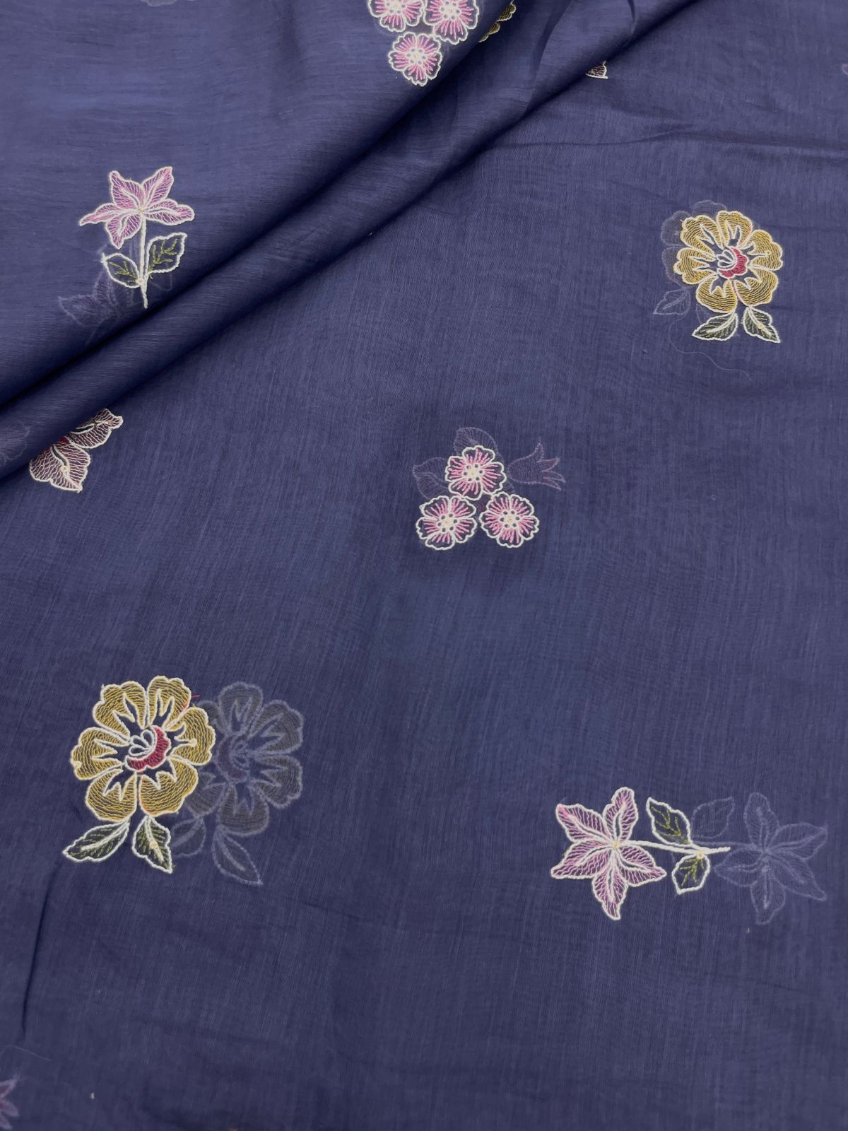 Chanderi Multithread Embroidery (colors available)