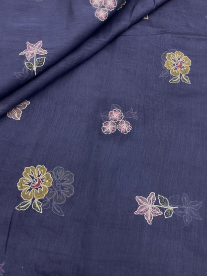Chanderi Multithread Embroidery (colors available)