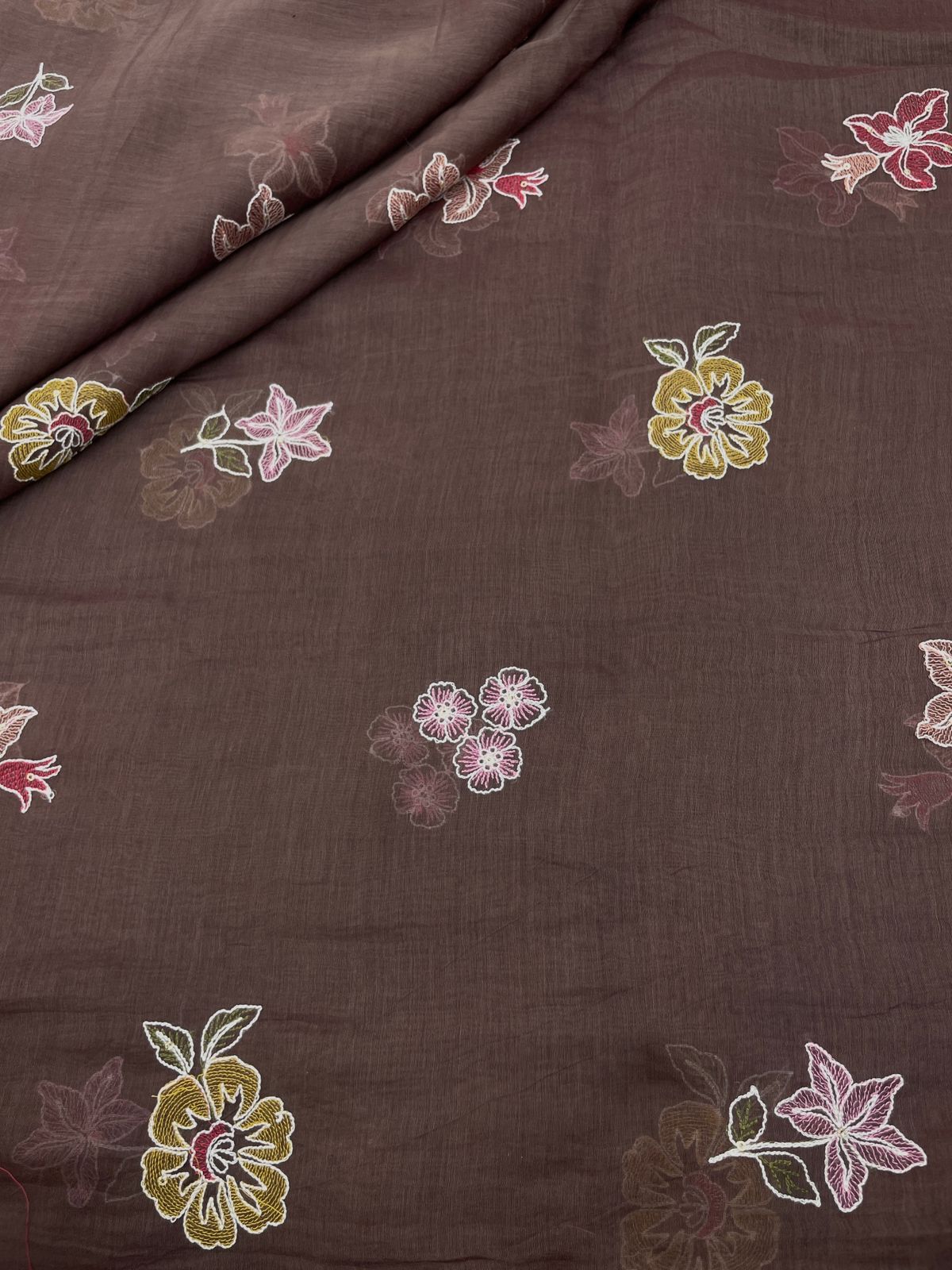Chanderi Multithread Embroidery (colors available)