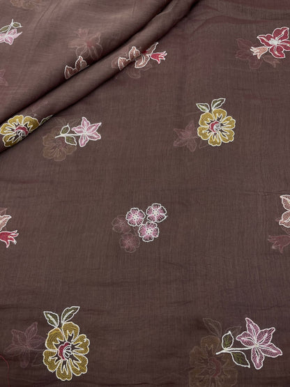 Chanderi Multithread Embroidery (colors available)