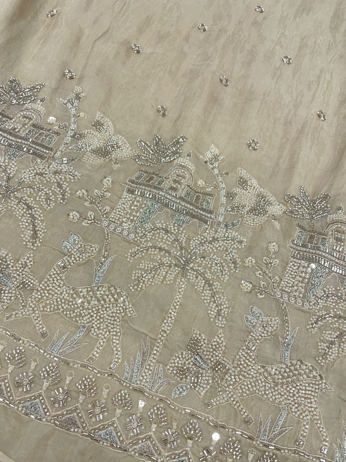 Tissue Beads Embroidery
