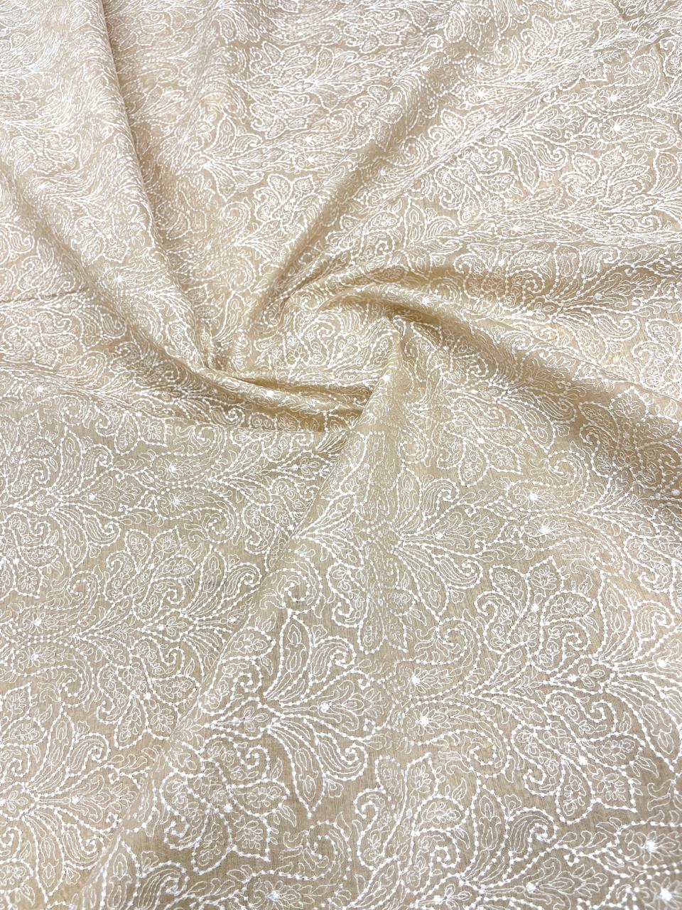 Munga Silk Embroidery Dyeable