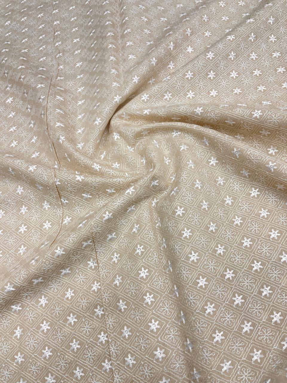 Munga Silk Embroidery Dyeable