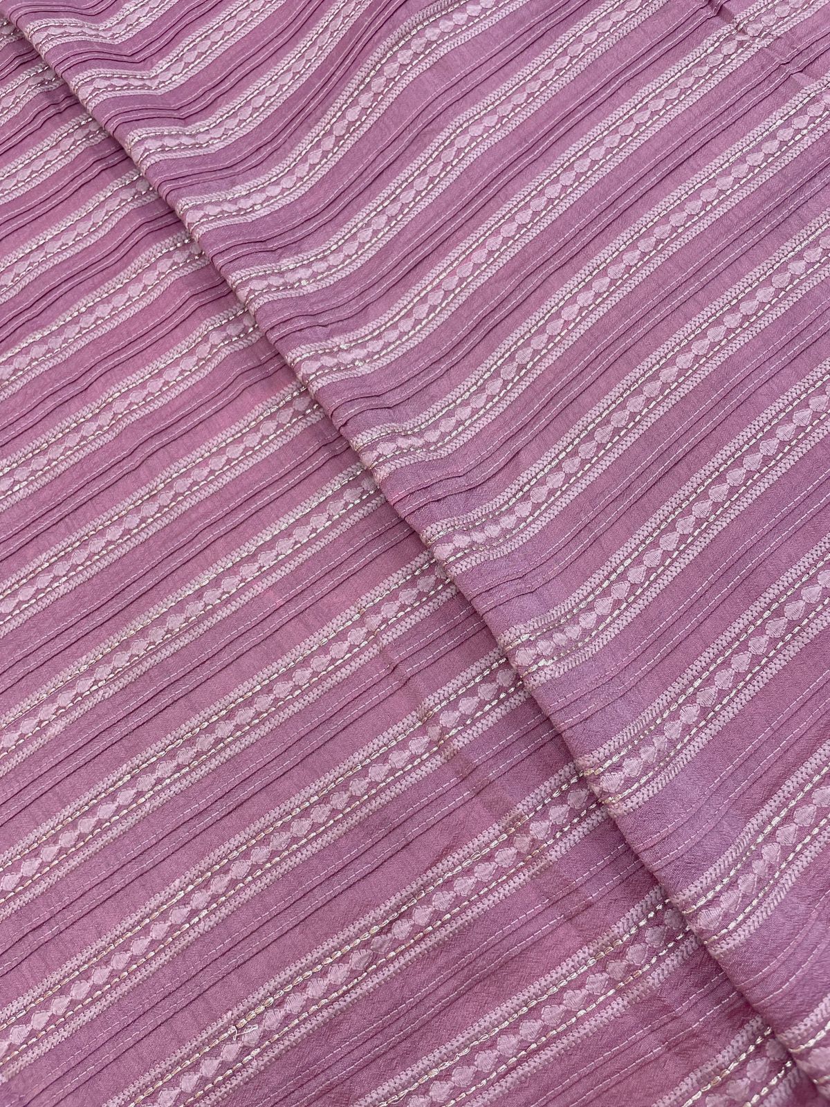 Mysore Silk Pintex Embroidery Fabric (Colors Available)