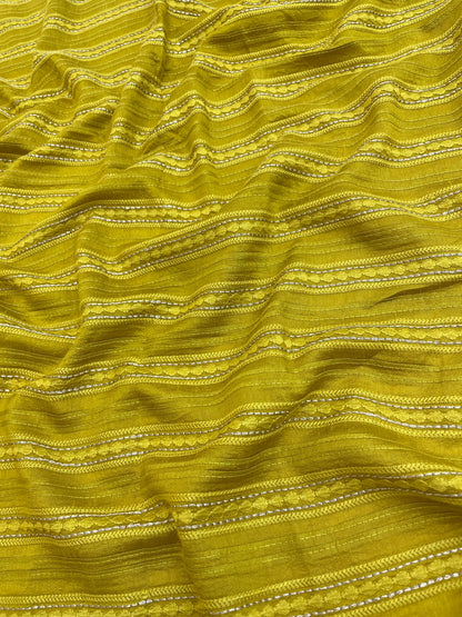 Mysore Silk Pintex Embroidery Fabric (Colors Available)