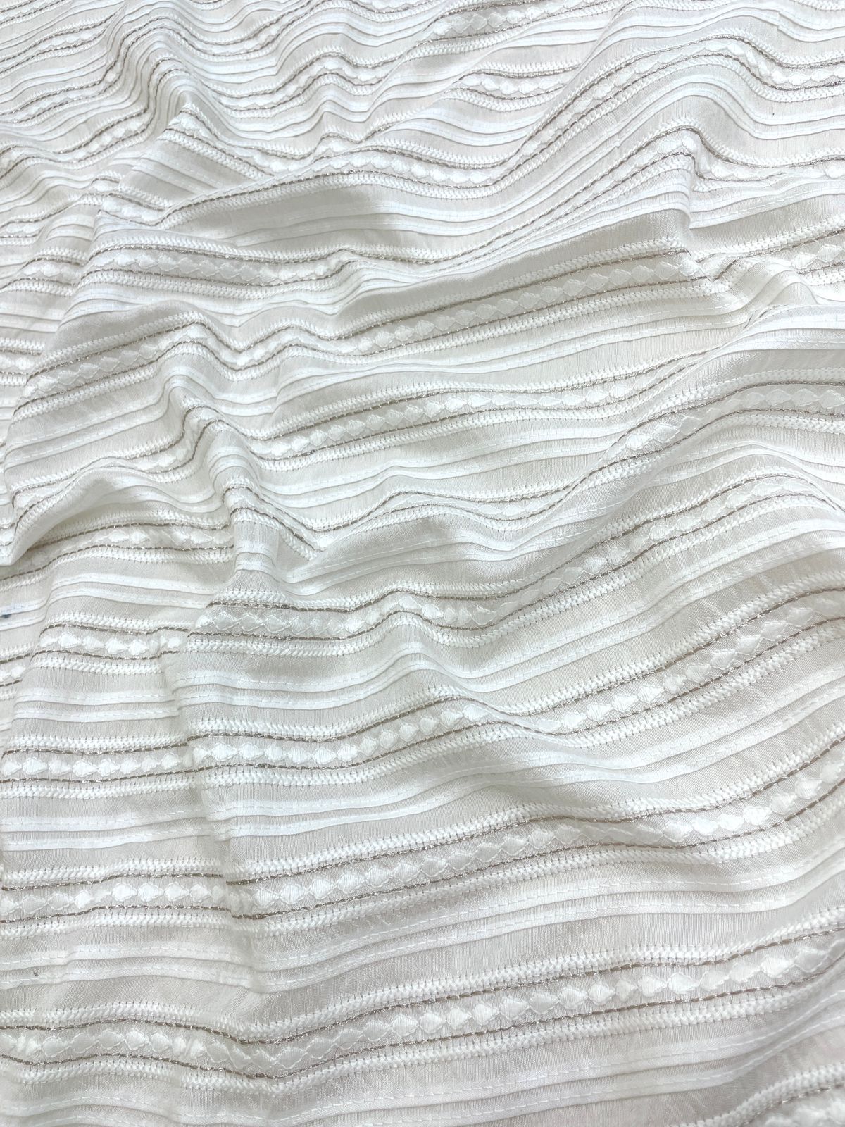 Mysore Silk Pintex Embroidery Fabric (Colors Available)