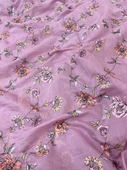 Chanderi Multithread Embroidery (colors available)