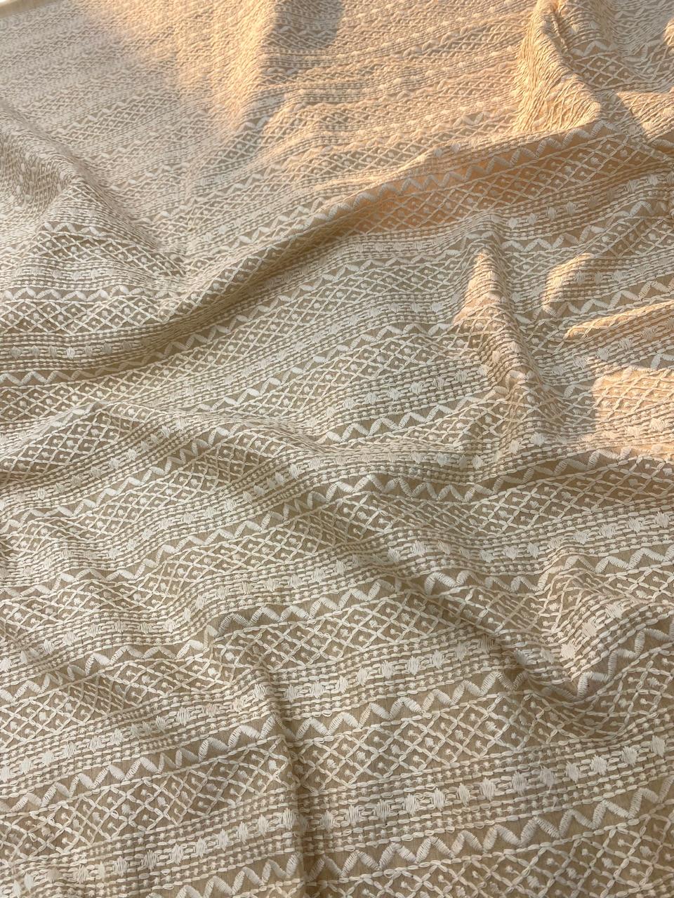 Munga Silk Embroidery Dyeable