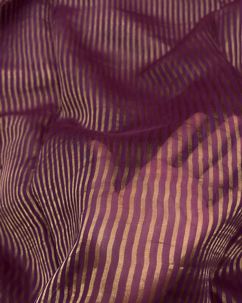 Chanderi Tissue Stripes  [44"Inch]