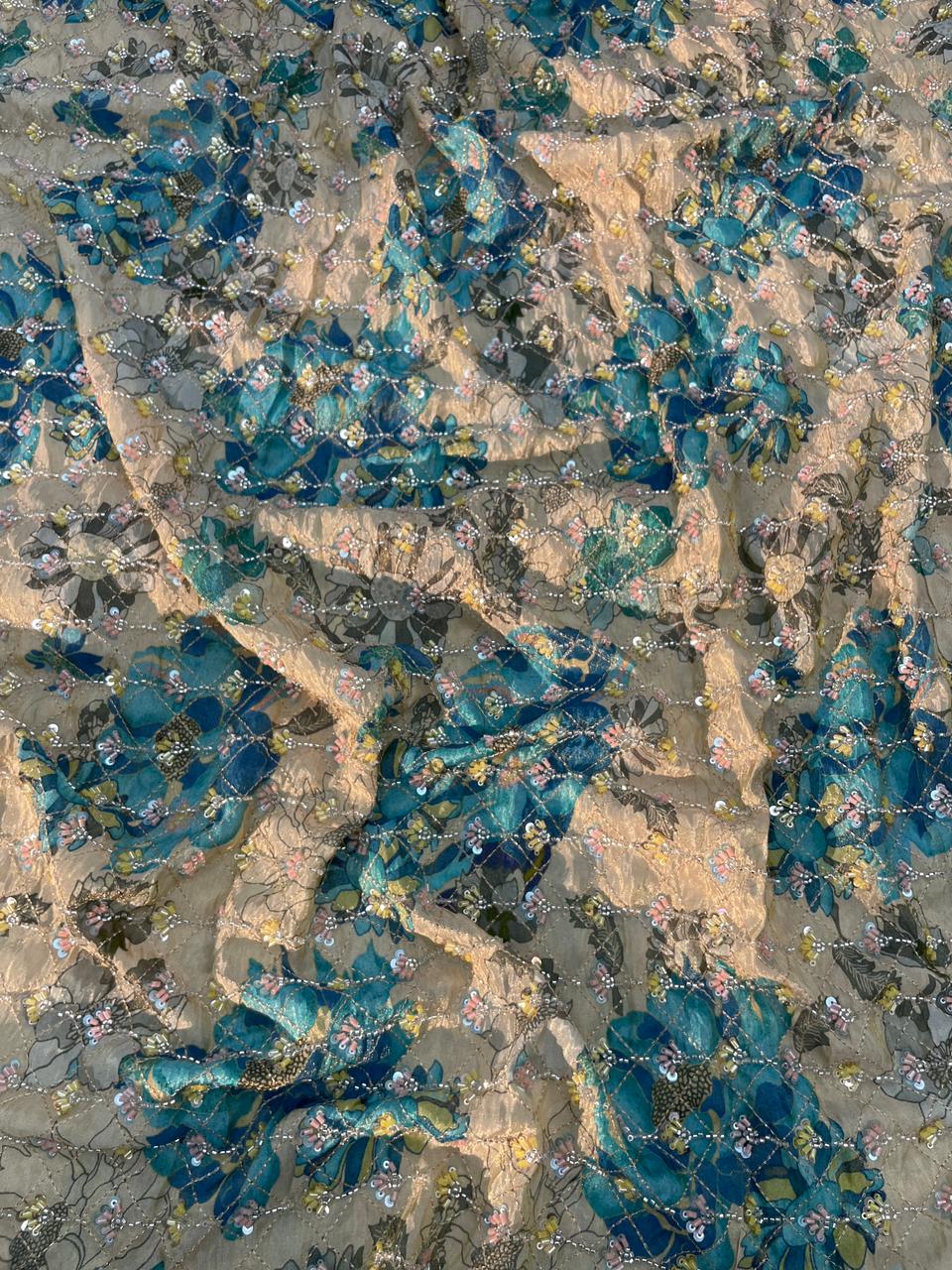 Tissue Beads Embroidery (44"Inch)