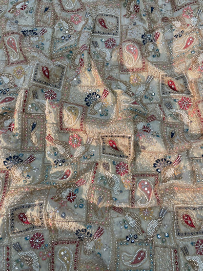 Tissue Beads Embroidery (44"Inch)