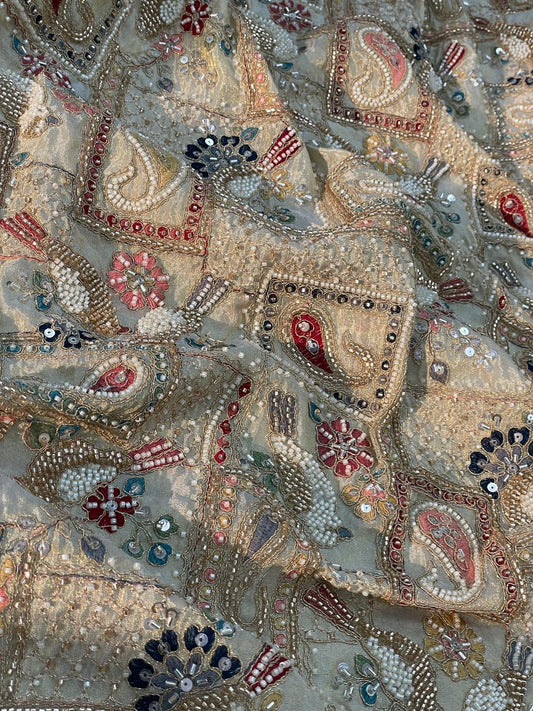 Tissue Beads Embroidery (44"Inch)