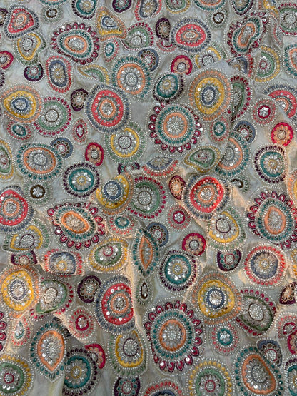 Tissue Beads Embroidery (44"Inch)