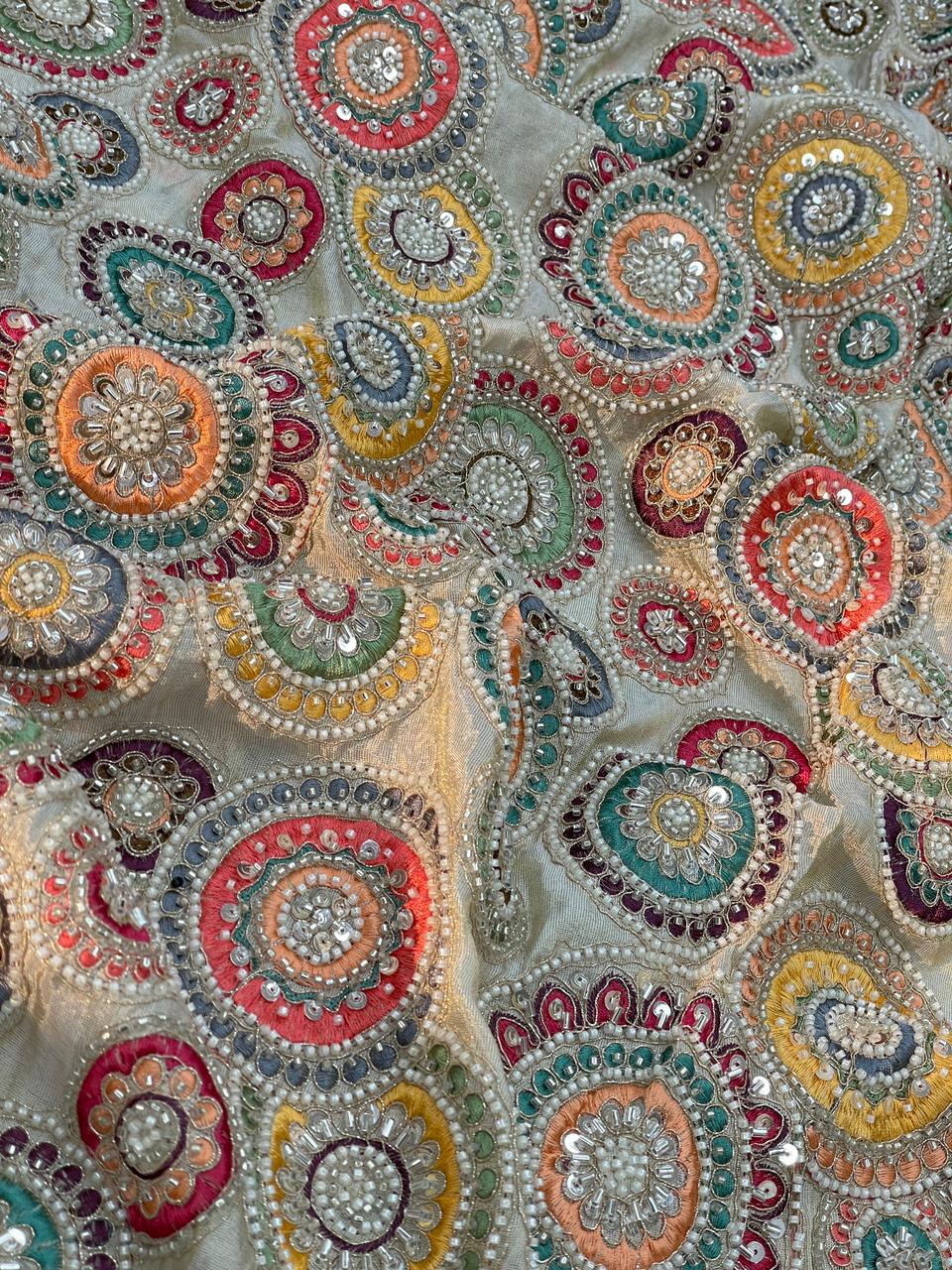 Tissue Beads Embroidery (44"Inch)