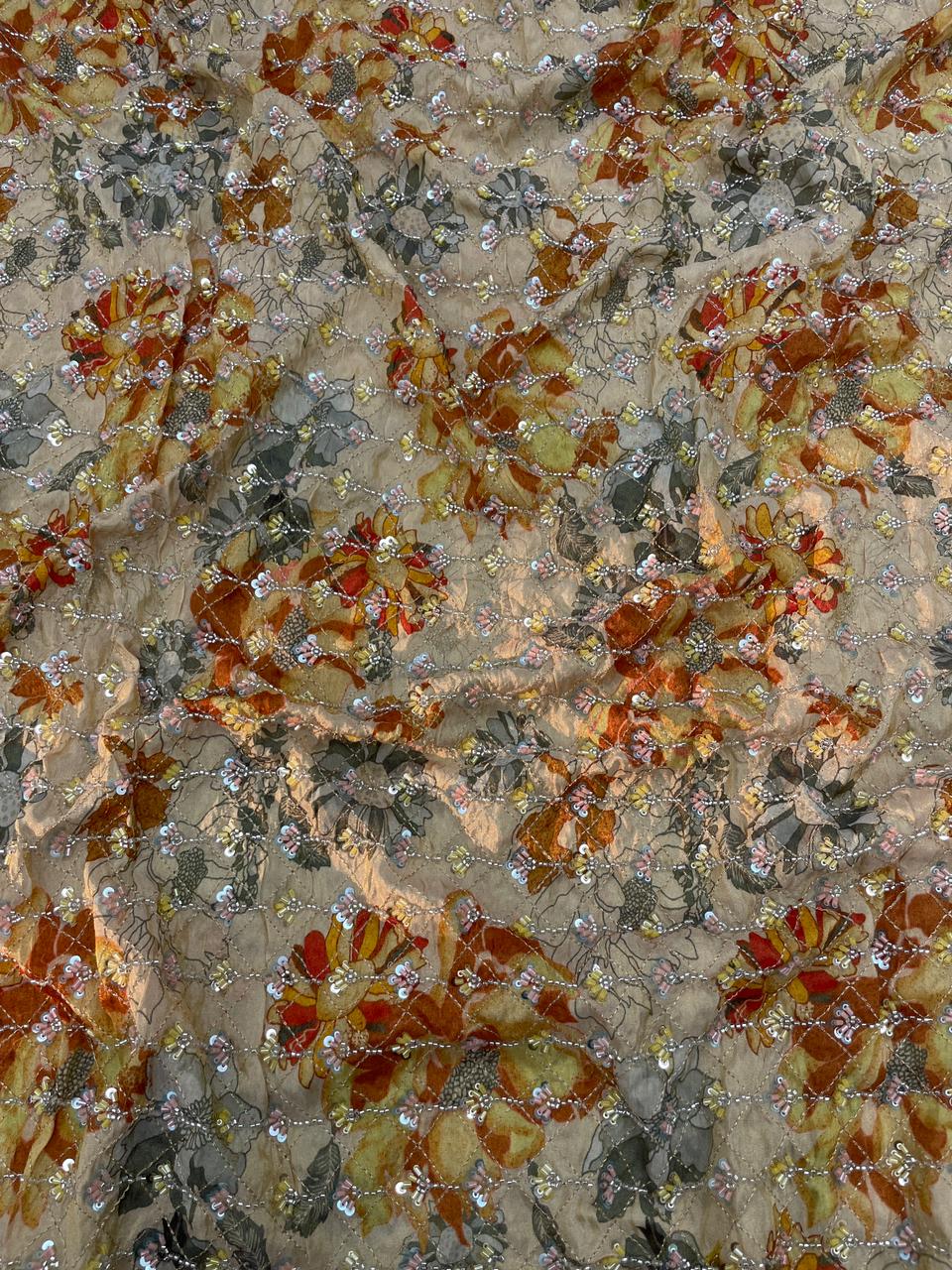 Tissue Beads Embroidery (44"Inch)