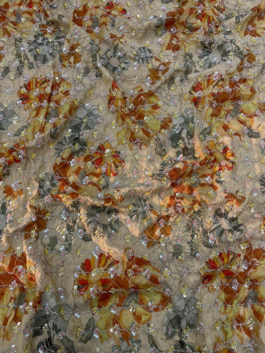 Tissue Beads Embroidery (44"Inch)