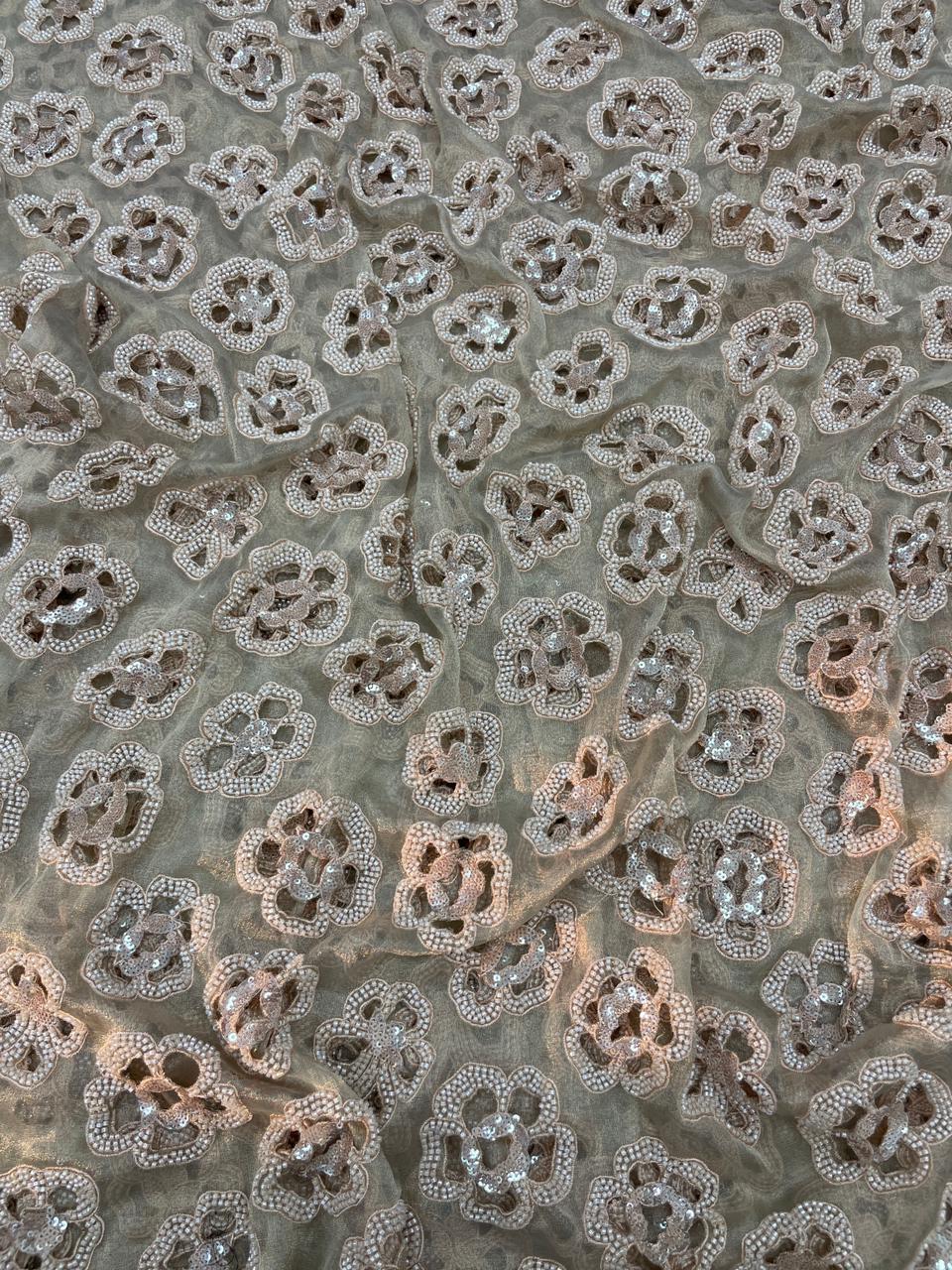 Tissue Beads Embroidery (44"Inch)