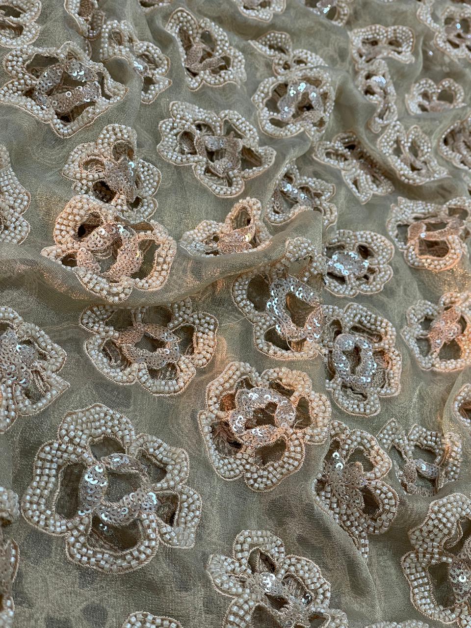 Tissue Beads Embroidery (44"Inch)