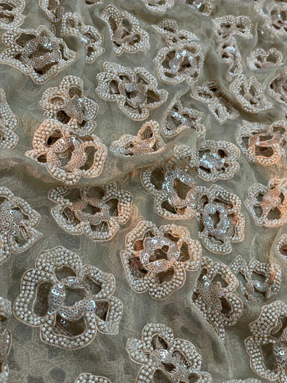 Tissue Beads Embroidery (44"Inch)