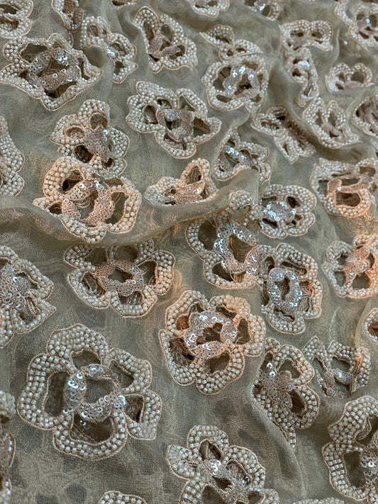 Tissue Beads Embroidery (44"Inch)