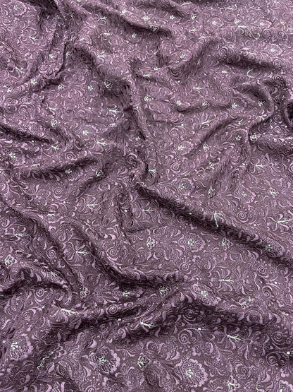 Pure Chanderi Embroidery (Color Available) 44"Inch