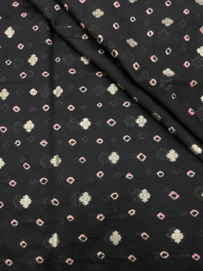 Pure Chanderi Zari Butti With Hand Bandhni (Color Available)