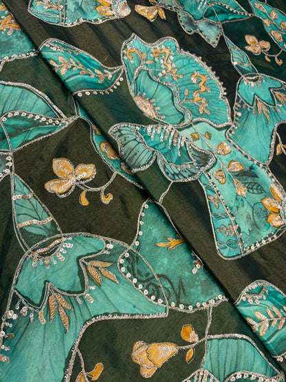 Tissue Position Print Embroidery (Color Available)