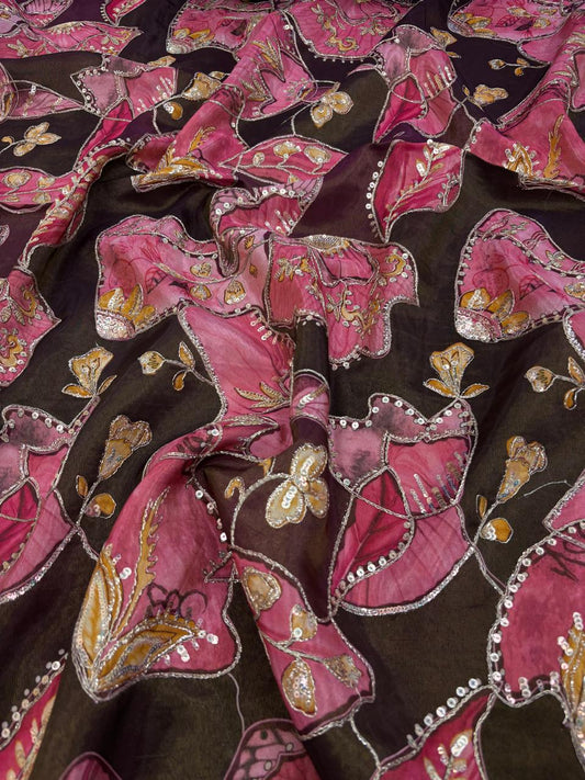 Tissue Position Print Embroidery (Color Available)