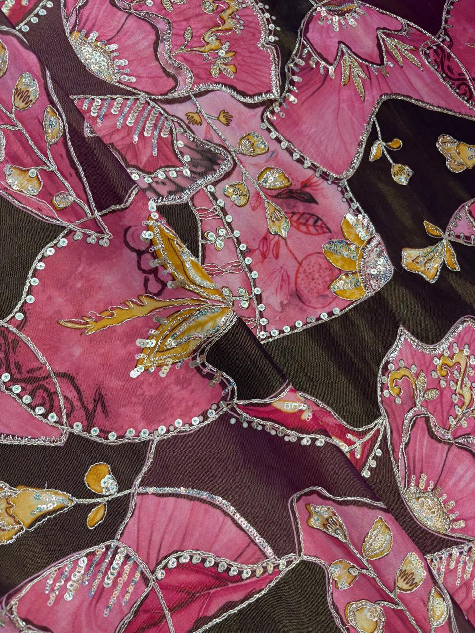 Tissue Position Print Embroidery (Color Available)