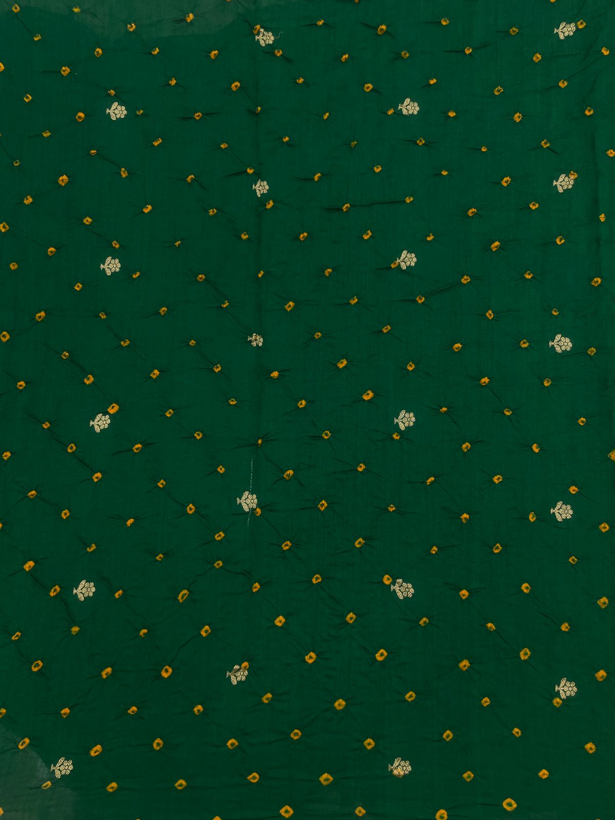 Pure Silk Zari Butti With Hand Bandhni (Color Available)