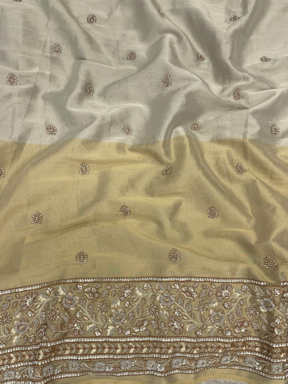Tissue Beads Embroidery Dyeable