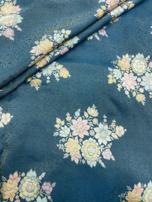 Banarasi Tissue Brocade With Position Print