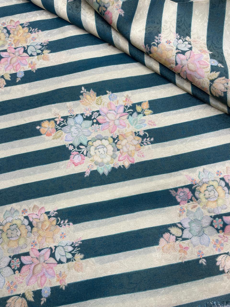 Banarasi Tissue Brocade With Position Print