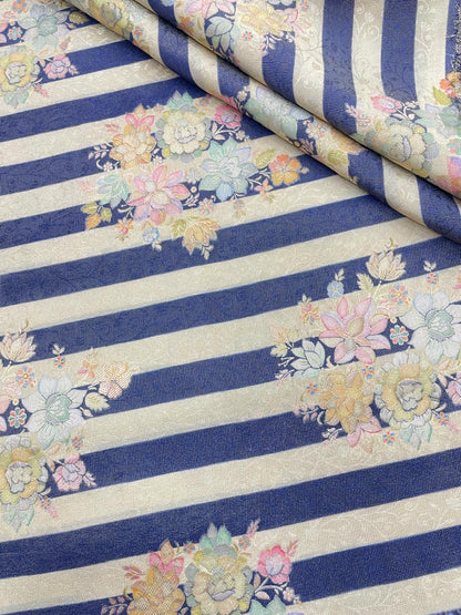 Banarasi Tissue Brocade With Position Print