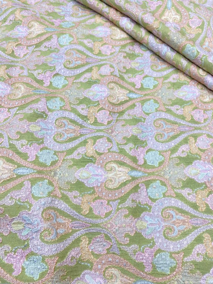 Pure Chanderi Embroidery (Color Available) 44"Inch
