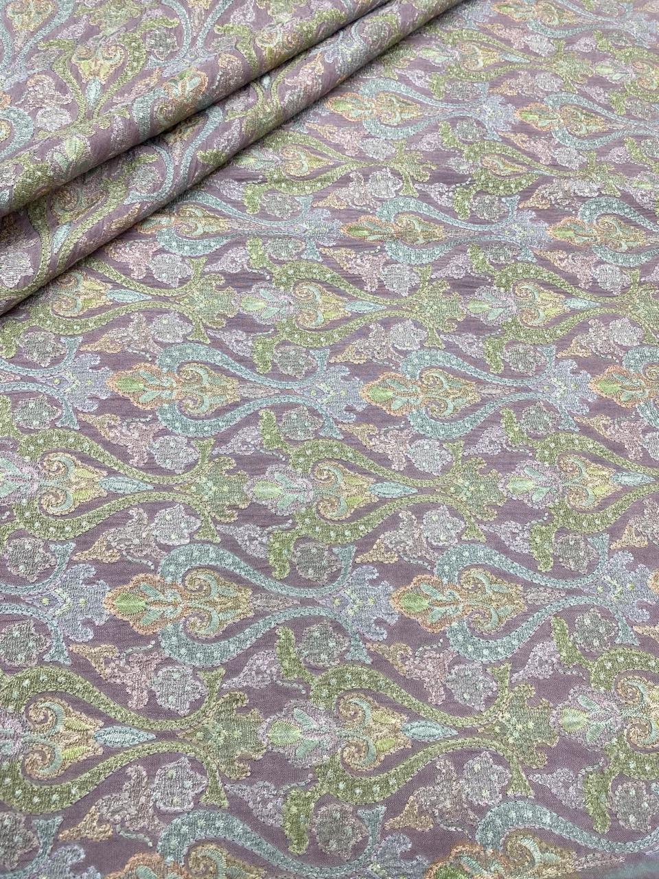 Pure Chanderi Embroidery (Color Available) 44"Inch