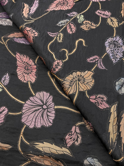 Pure Silk Organza With Pure Tissue Aplique Work