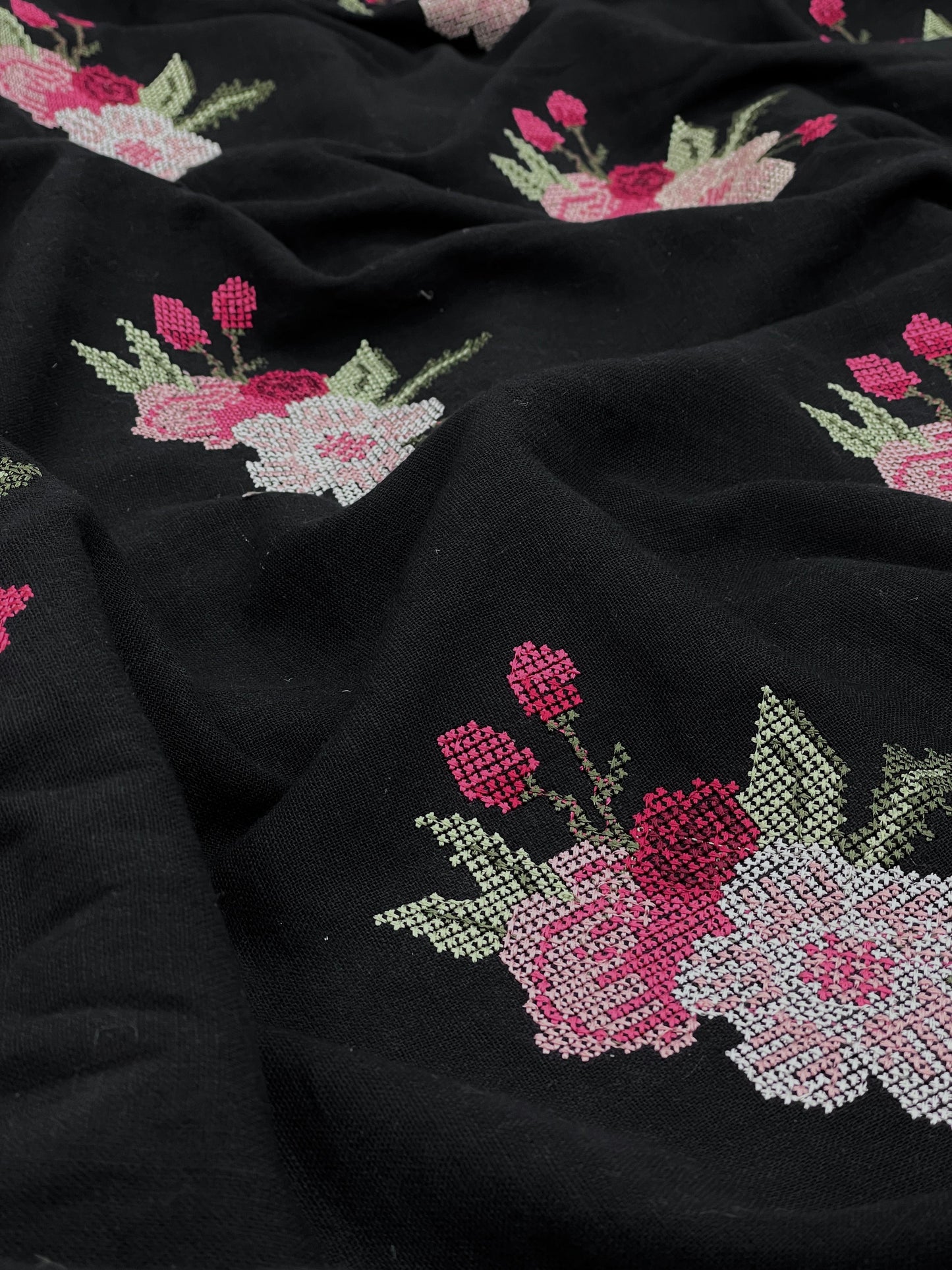 Cotton Linen Embroidery [44"Inch]