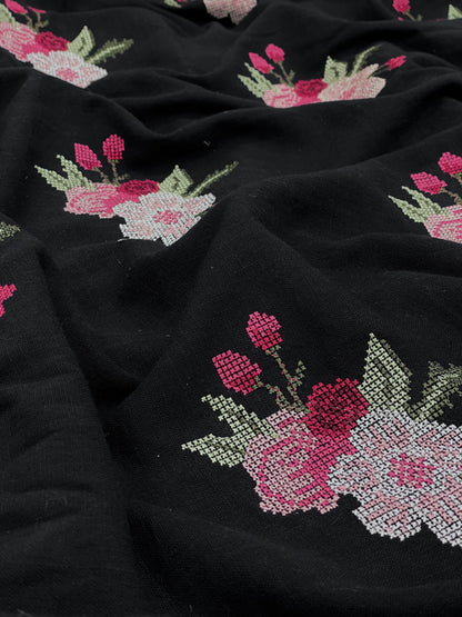Cotton Linen Embroidery [44"Inch]