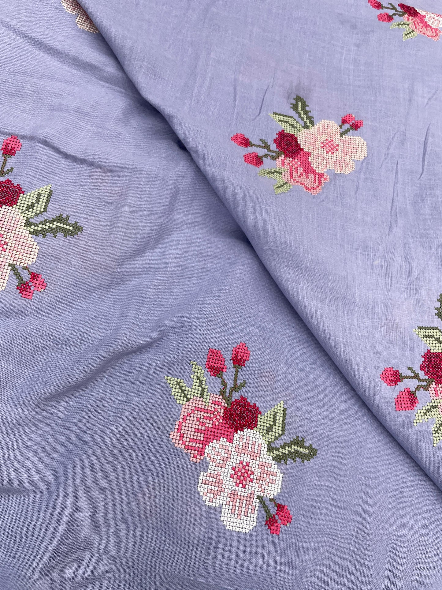 Cotton Linen Embroidery [44"Inch]